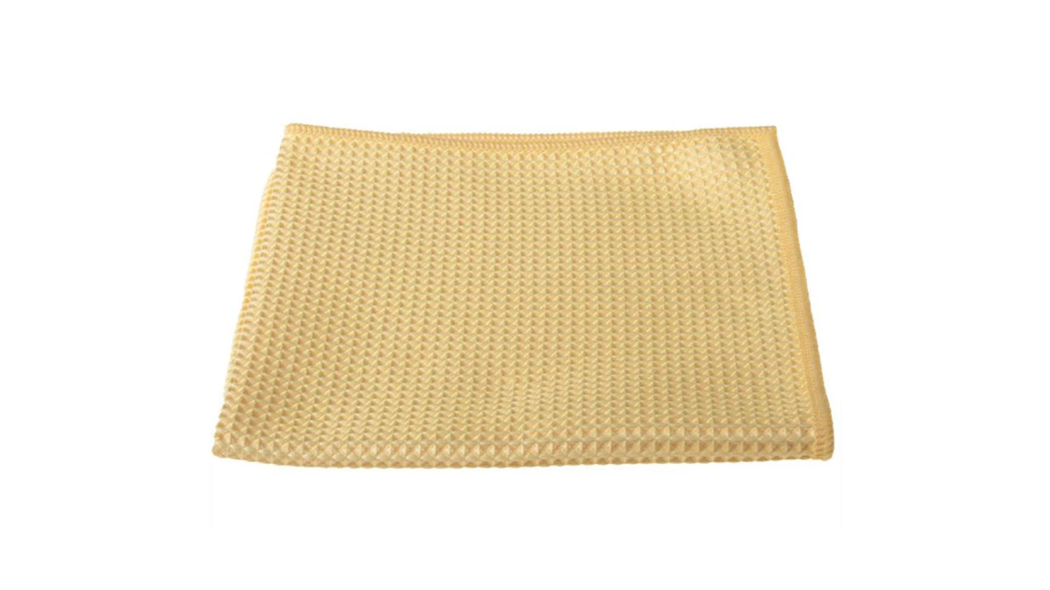 Chiffon gaufré en microfibres 40 x 40cm, jaune, 290g/m², sachet de 5 pièces