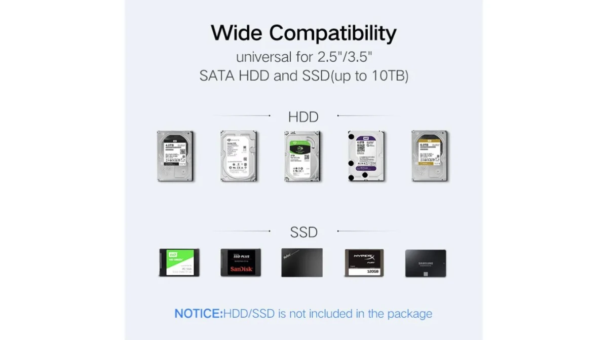 UGREEN USB 3.0. Disque dur SATA HDD