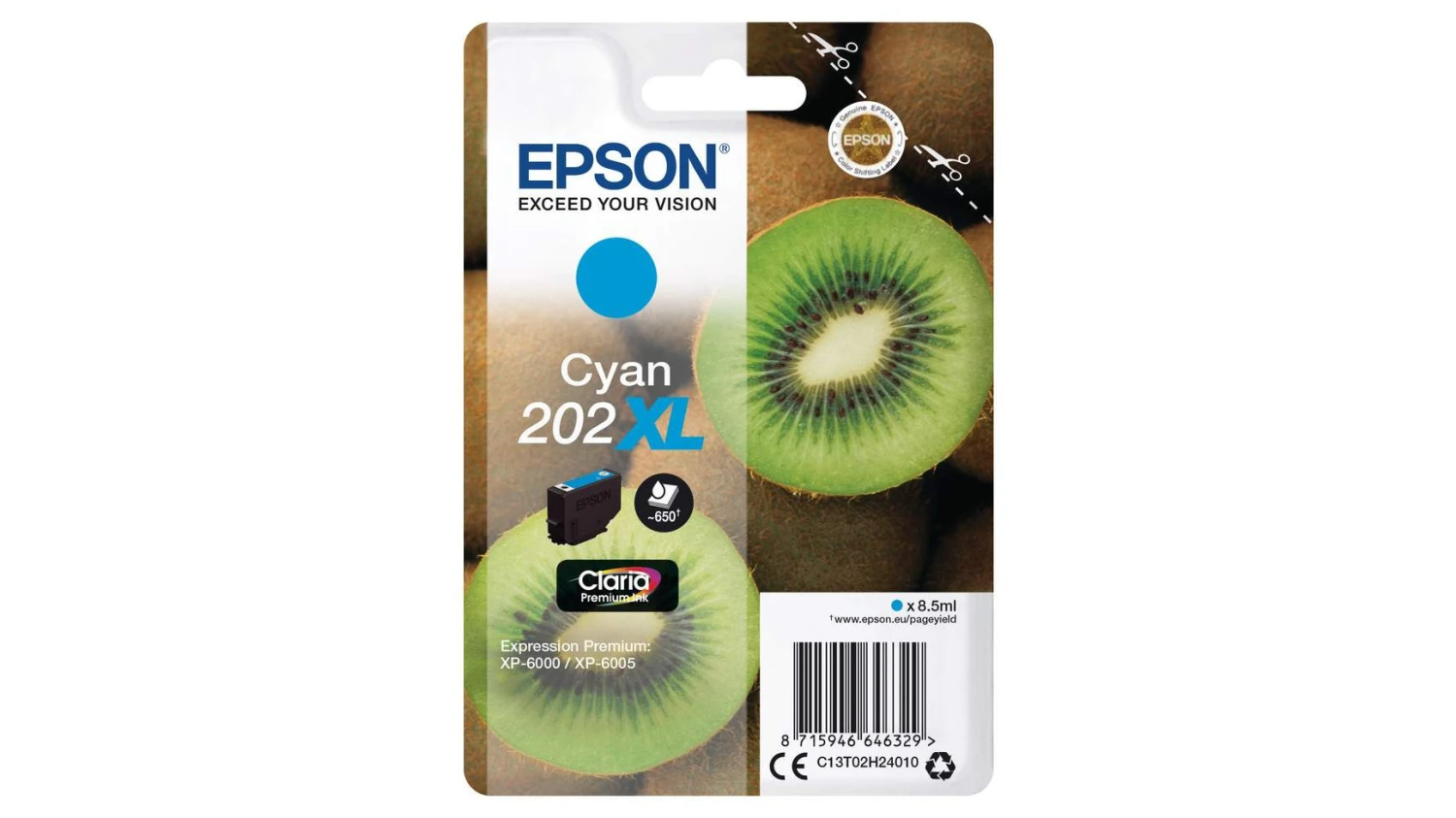 EPSON Tintenpatrone 202XL cyan