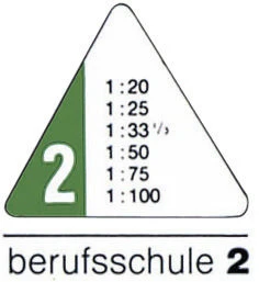 RUMOLD Règle triangulaire 30cm