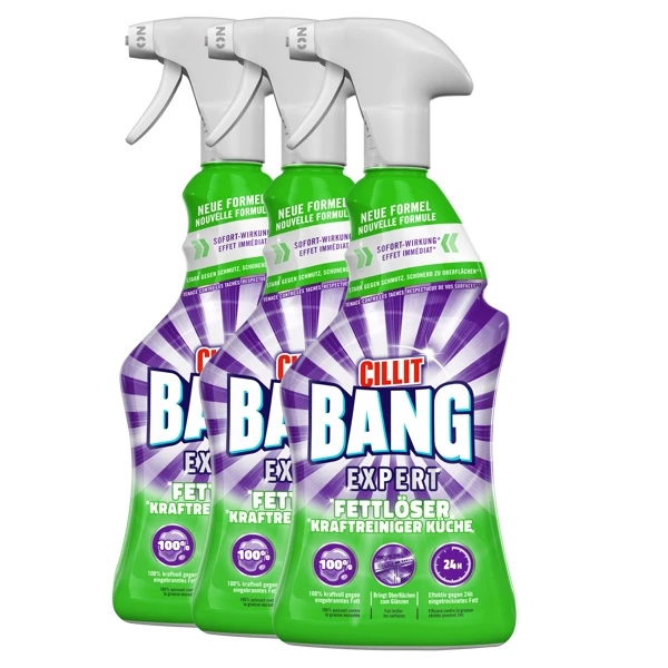 CILLIT BANG Expert Nettoyant surpuissant dégraissant 3 x 750 ml