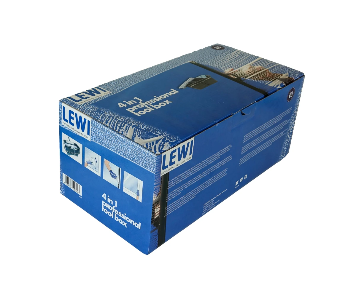 LEWI Fensterwischer Professional Tool Box 4in1