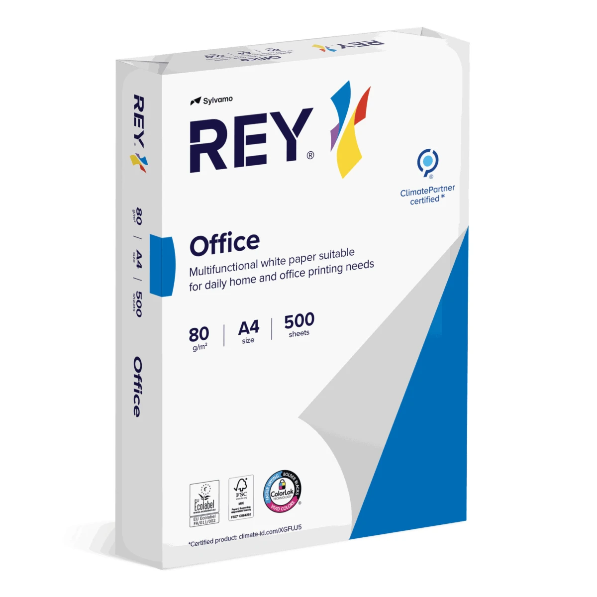 REY Papier à copier Office A4, 80 g/m², 500 feuilles