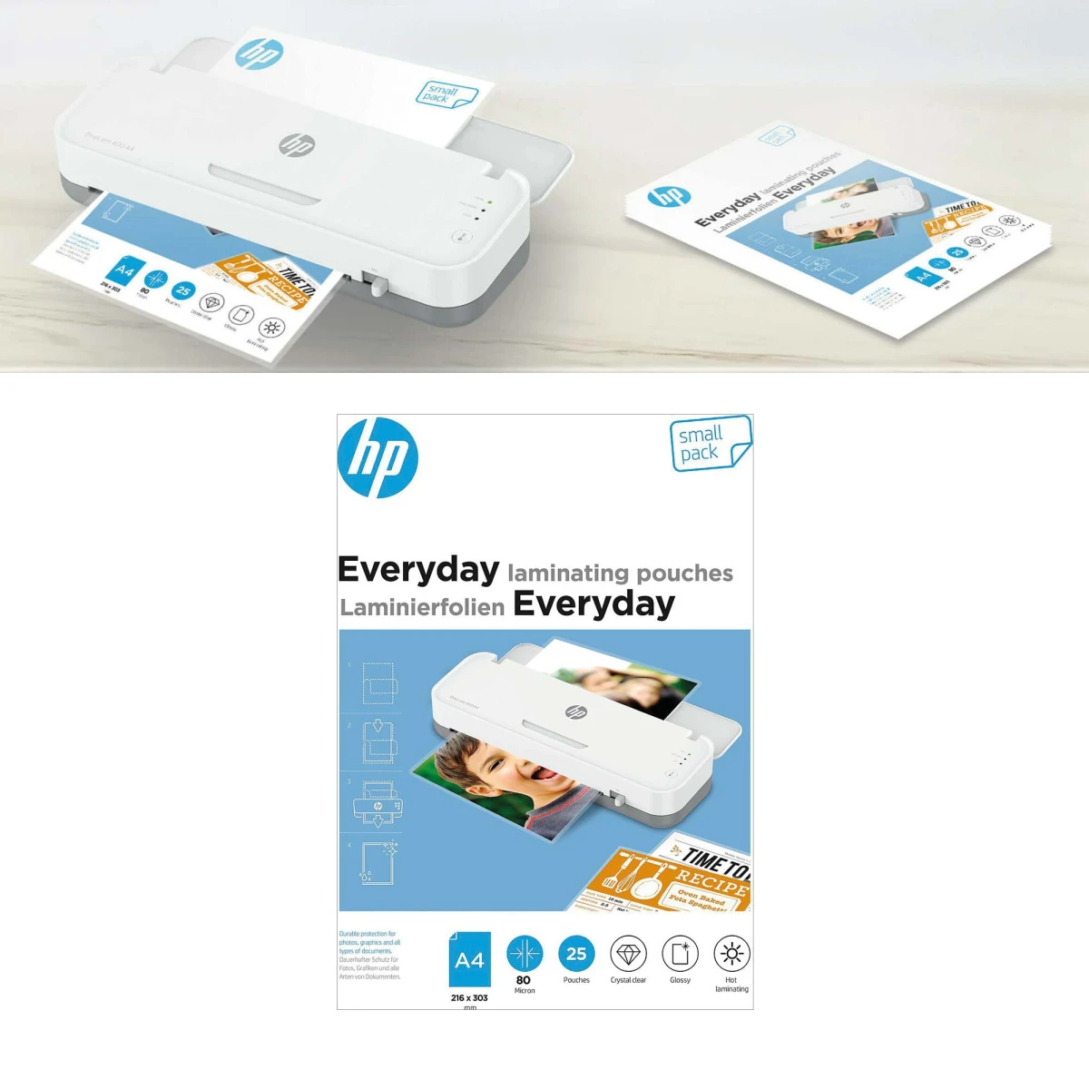 HP Everyday film de plastification, A4, 80 my