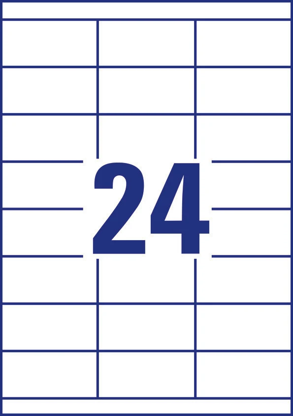 AVERY ZWECKFORM 3664 Étiquettes, 70 × 33.8 mm, 100 feuilles