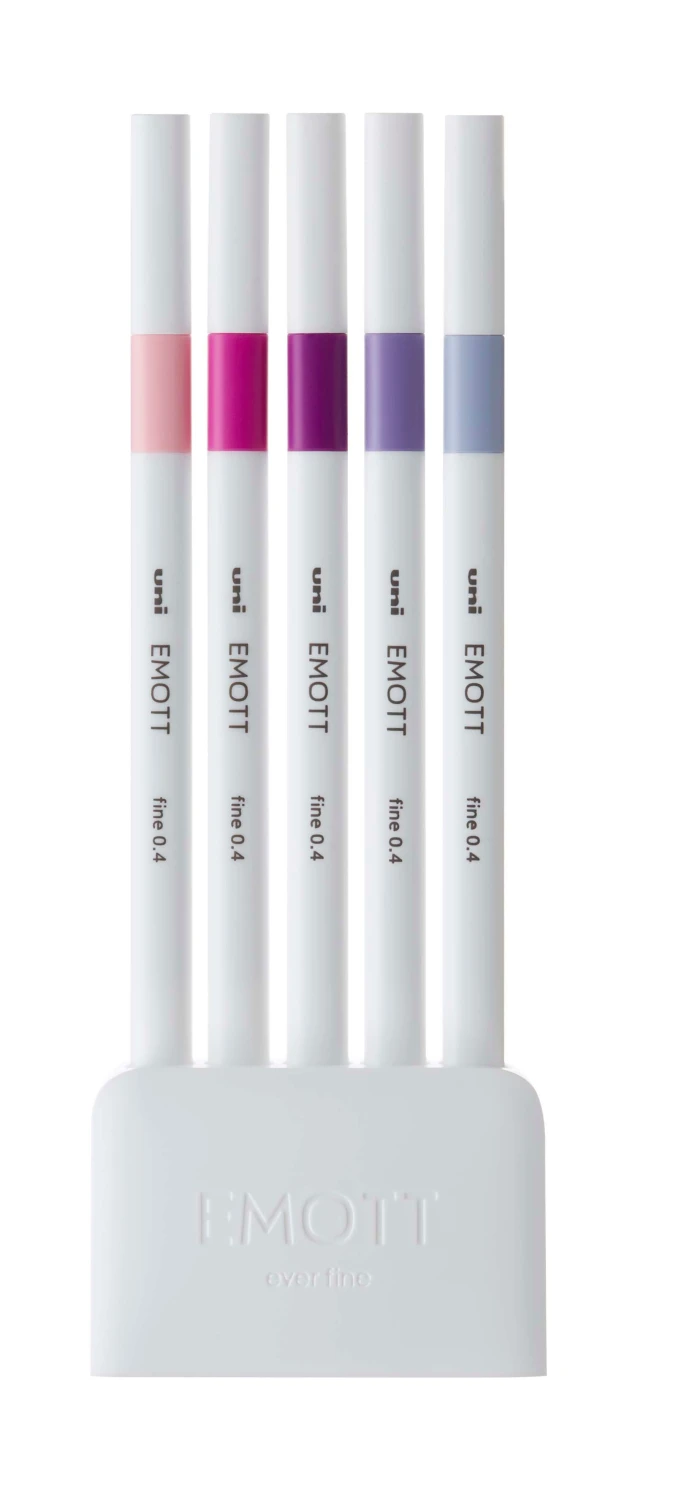 UNI-BALL Fineliner Emott 0.4 mm - 5 Stk.
