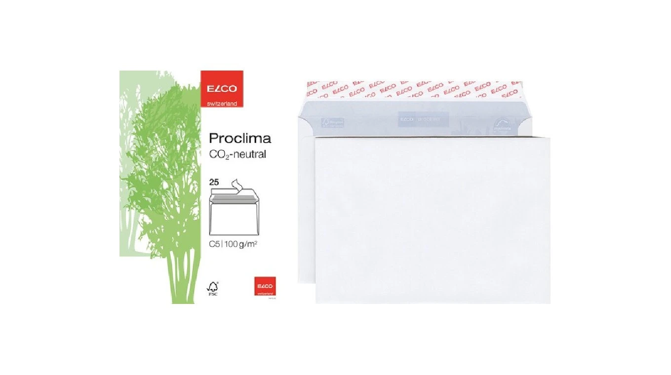 ELCO Enveloppe Proclima C5 sans fenêtre 25 pcs.