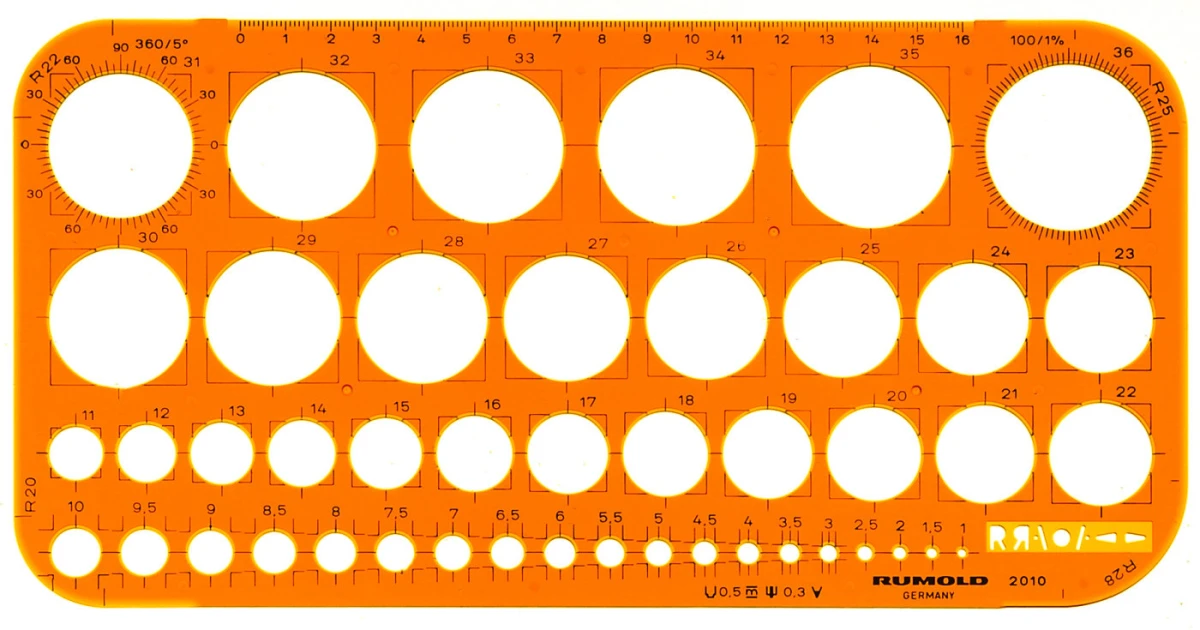 RUMOLD Calibre circulaire 1-36mm