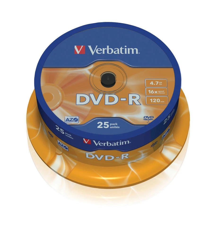 Verbatim 25 pcs. DVD-R AZO 16x Speed - 4.7GB