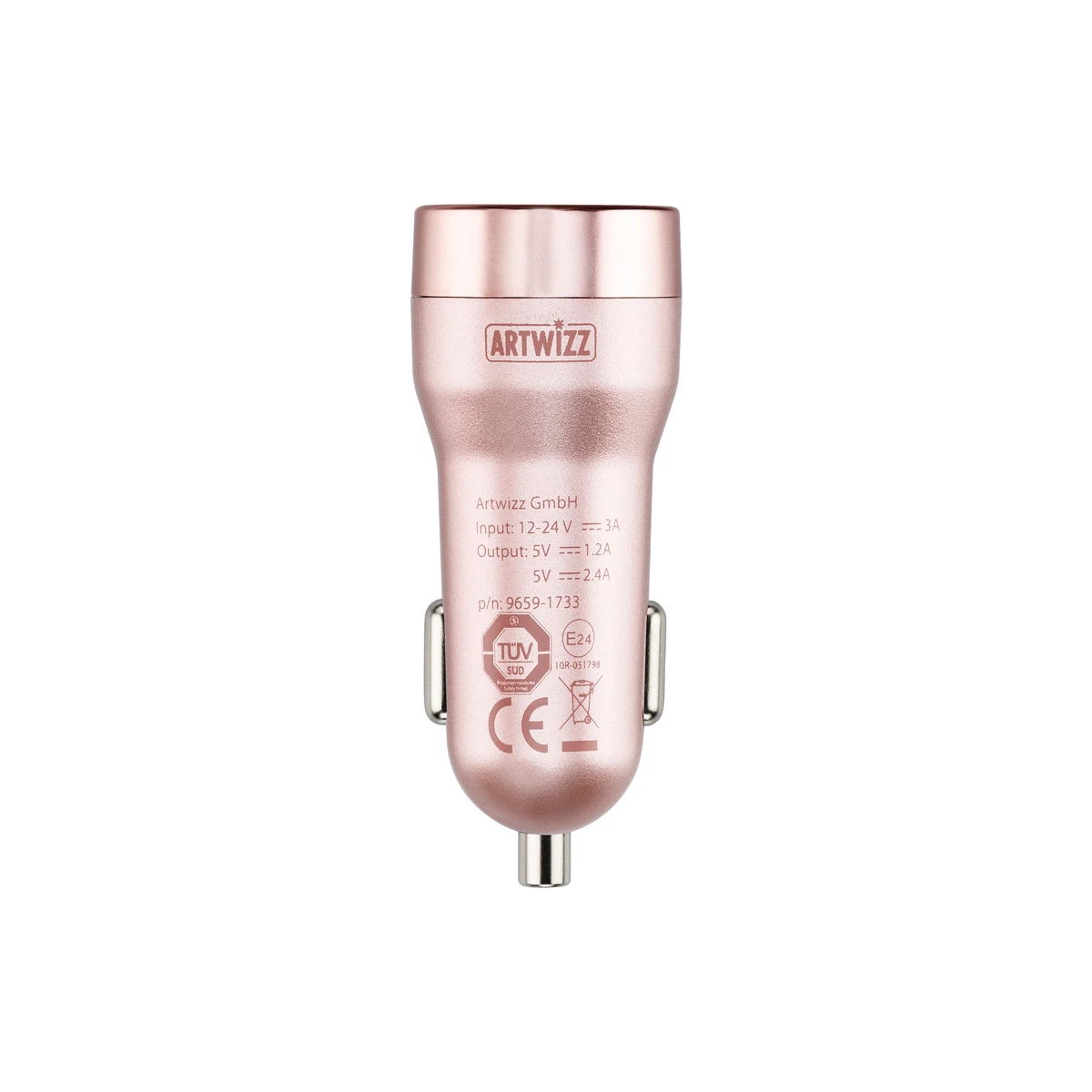 CarPlug Double Blanc-Alu