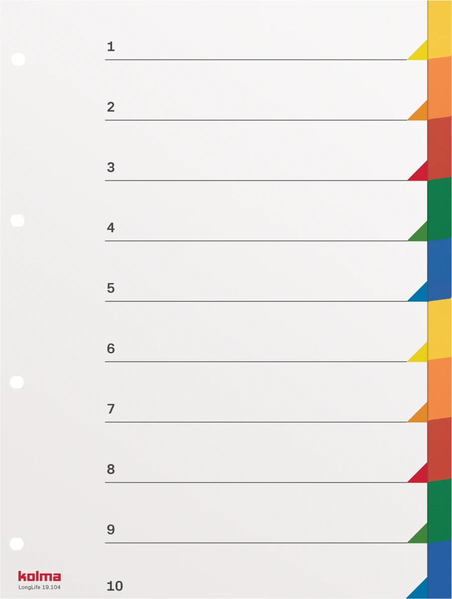 KOLMA Répertoire neutre Superstrong 10 parties
