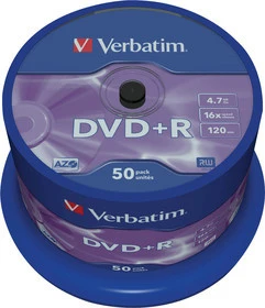 VERBATIM DVD+R Spindle 4.7GB