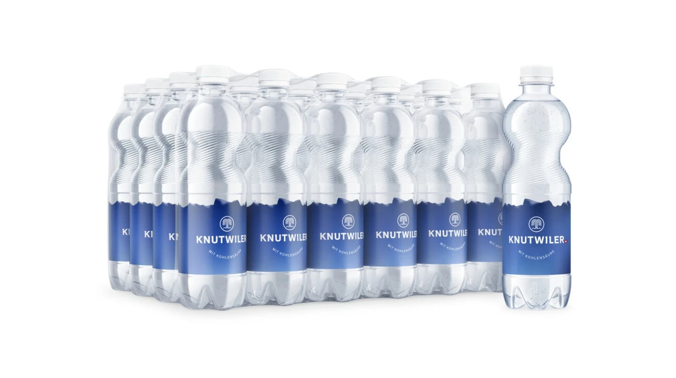 KNUTWILER Mineralwasser mit Kohlensäure 24 x 500 ml