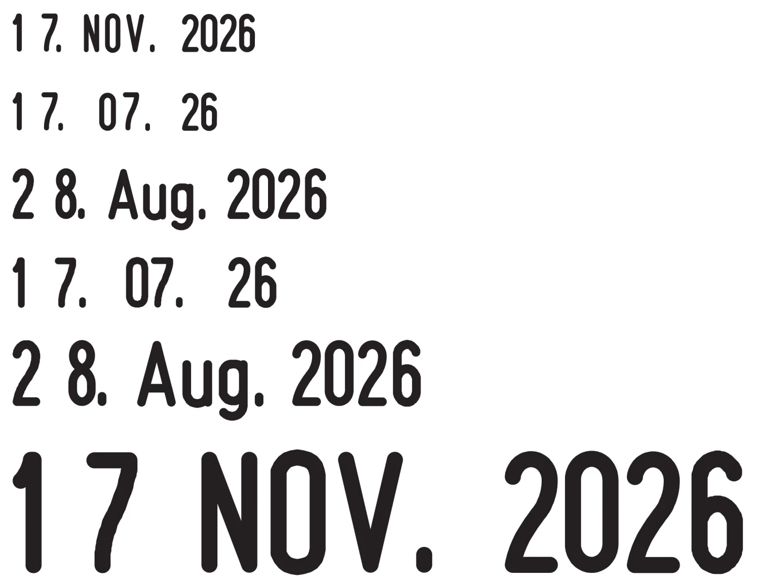TRODAT 1000D Datumstempel D
