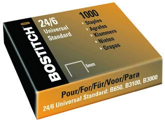 BOSTITCH Agrafes 24/6, 6 mm - 1000 pièces