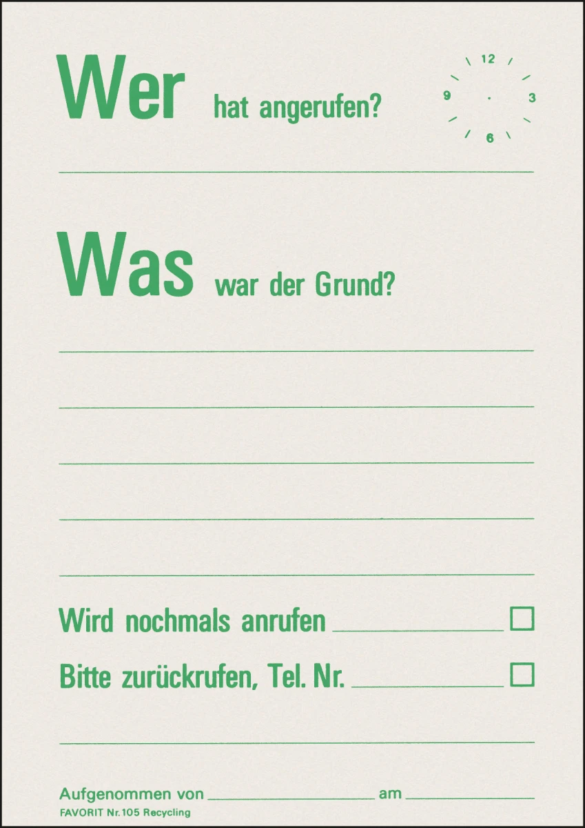 FAVORIT 105 Bloc notes A6