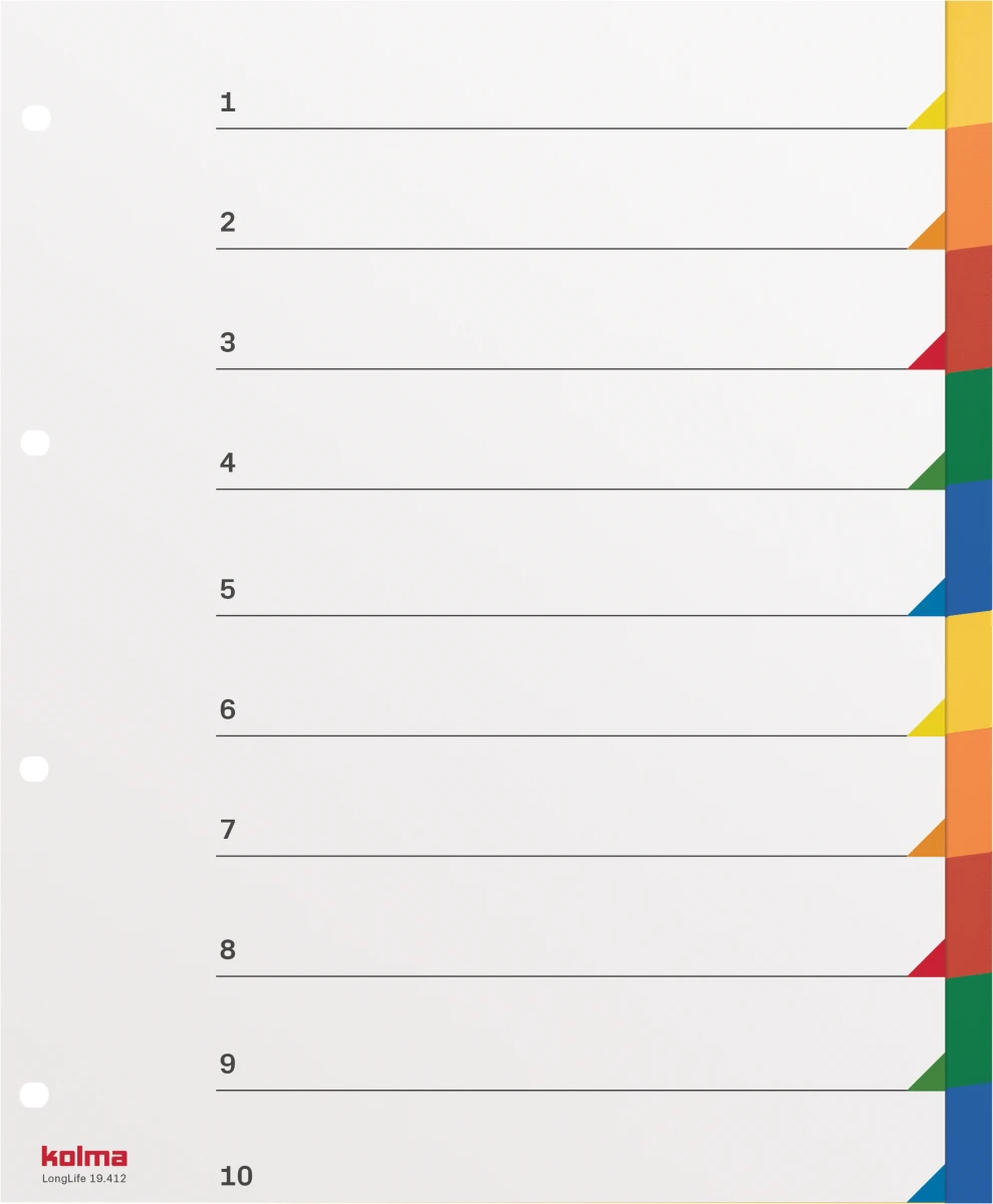 KOLMA Répertoire neutre Superstrong XL 10 parties