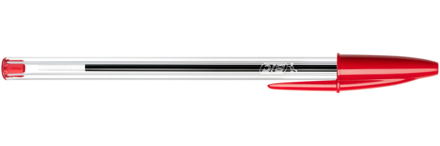 BIC Kugelschreiber Cristal Medium 1 mm, Schreibfarbe rot