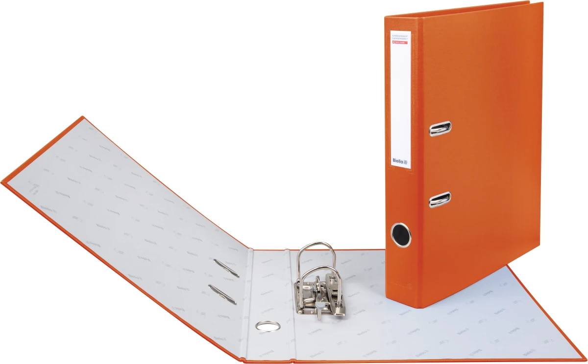 Biella Bundesordner mit 4 cm Rückenbreite, orange