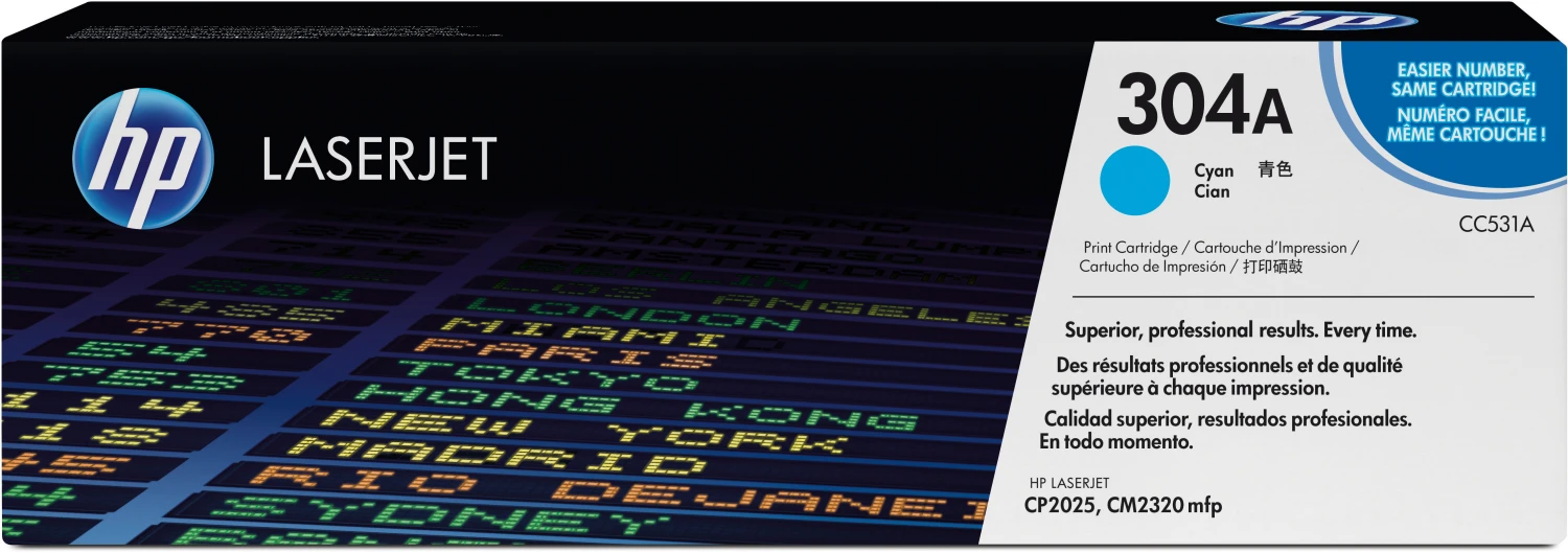 HP Toner-Modul 304A cyan