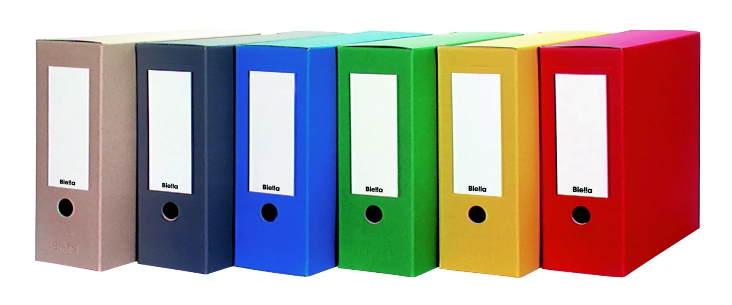 Boites d'archivage Biella, bleu, paquet de 10 pièces