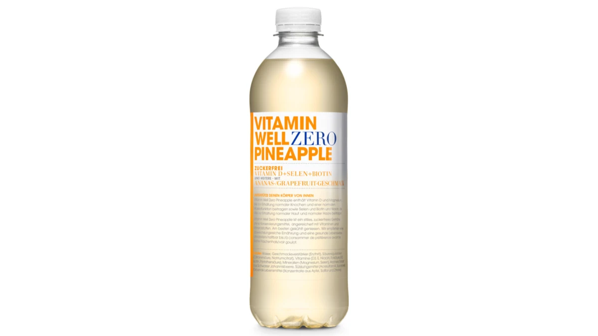 VITAMIN WELL Zero Pineapple 12 x 500 ml