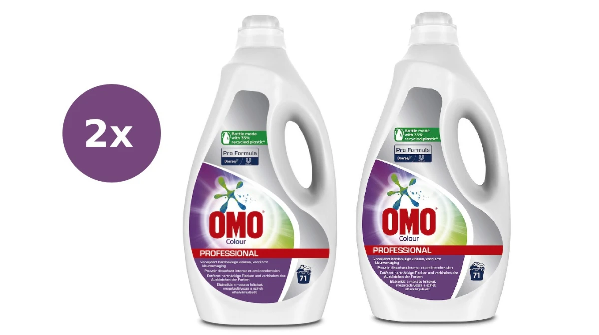 OMO Bunt- und Feinwaschmittel Professional Liquid Color 2 x 5 L