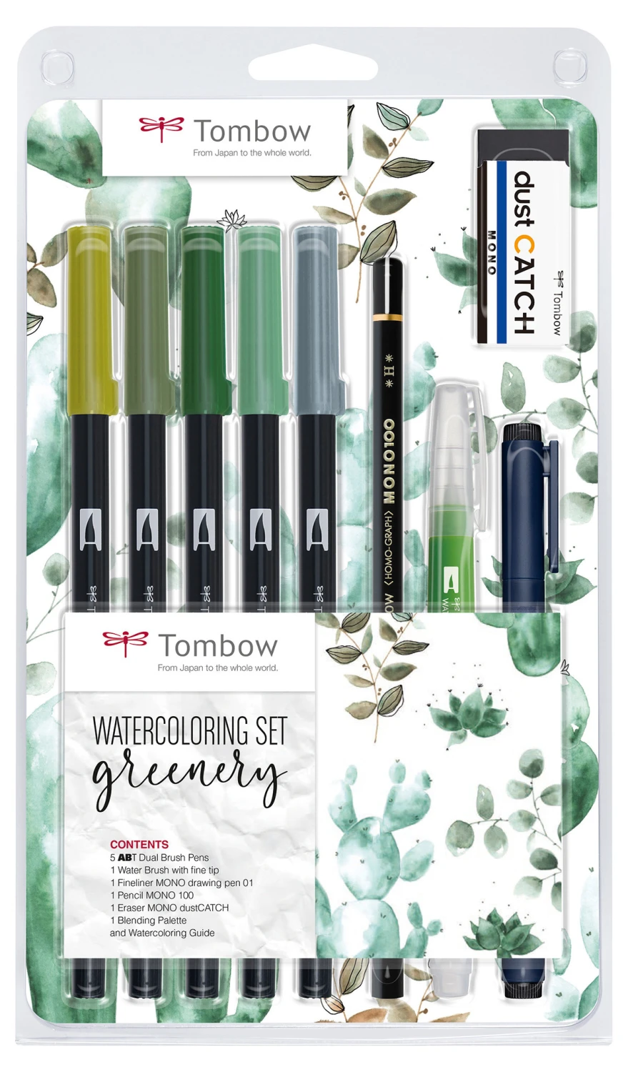 TOMBOW Watercolor Set Greenery