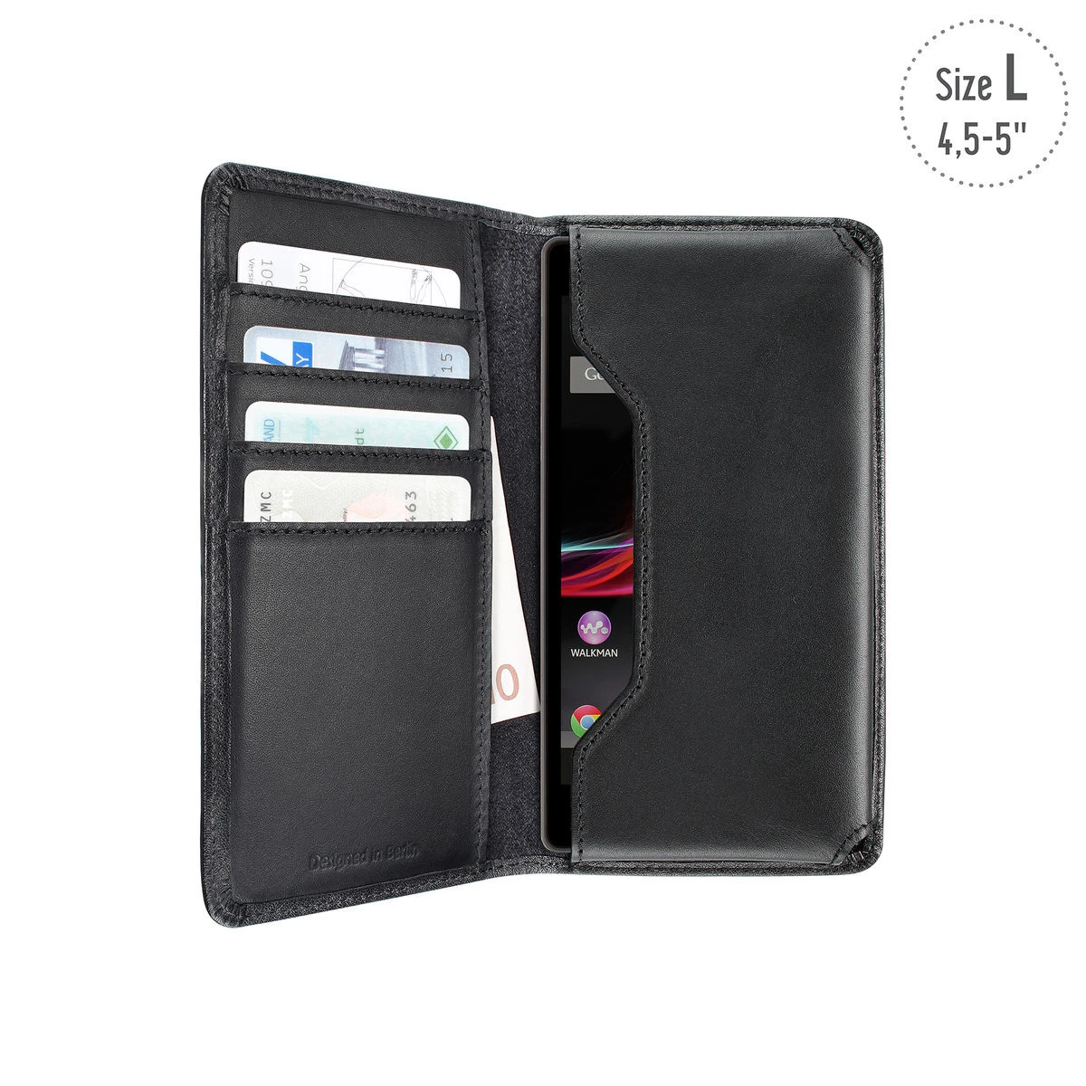 ARTWIZZ Universal Lederetui Taille L - 4.5" bis 5"