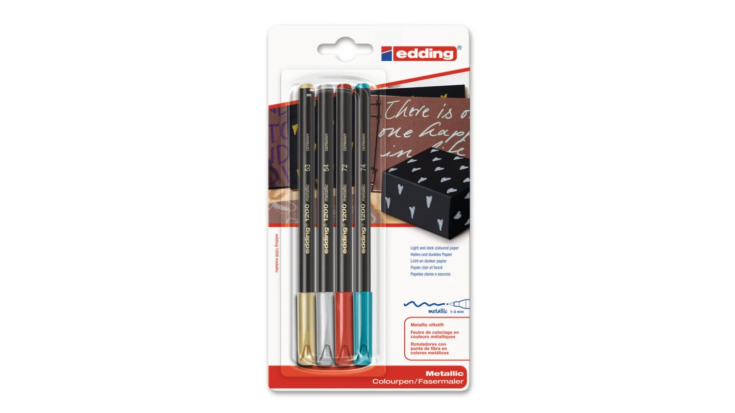EDDING Faserschreiber 1200 Metallic. 1-3mm