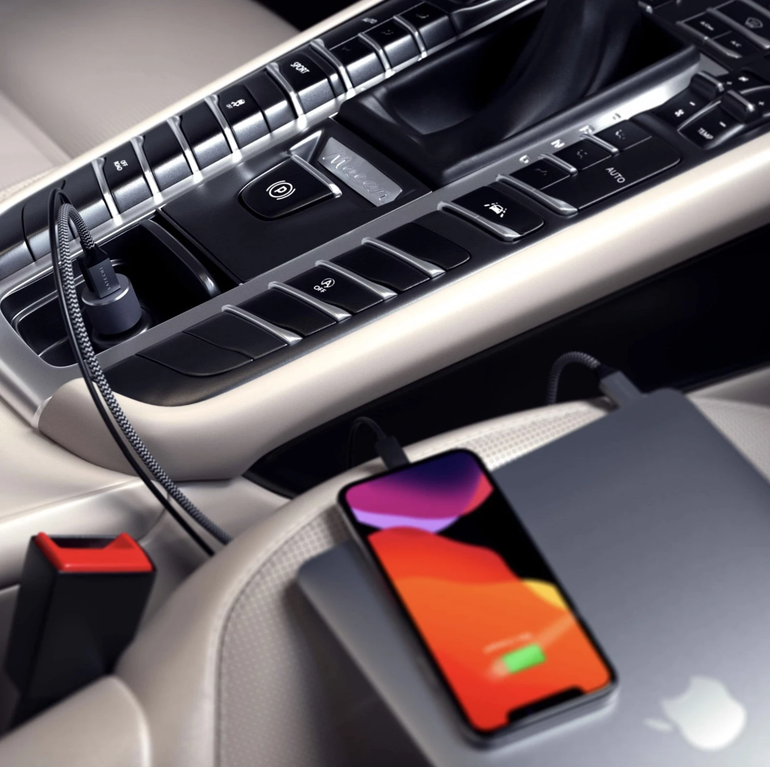 Satechi Chargeur de voiture double USB V2