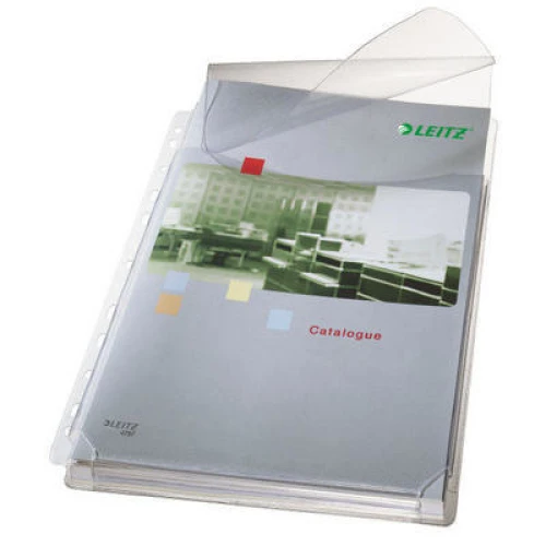 LEITZ Zeigetasche PP Maxi A4  mit Klappe - 5 Stk.