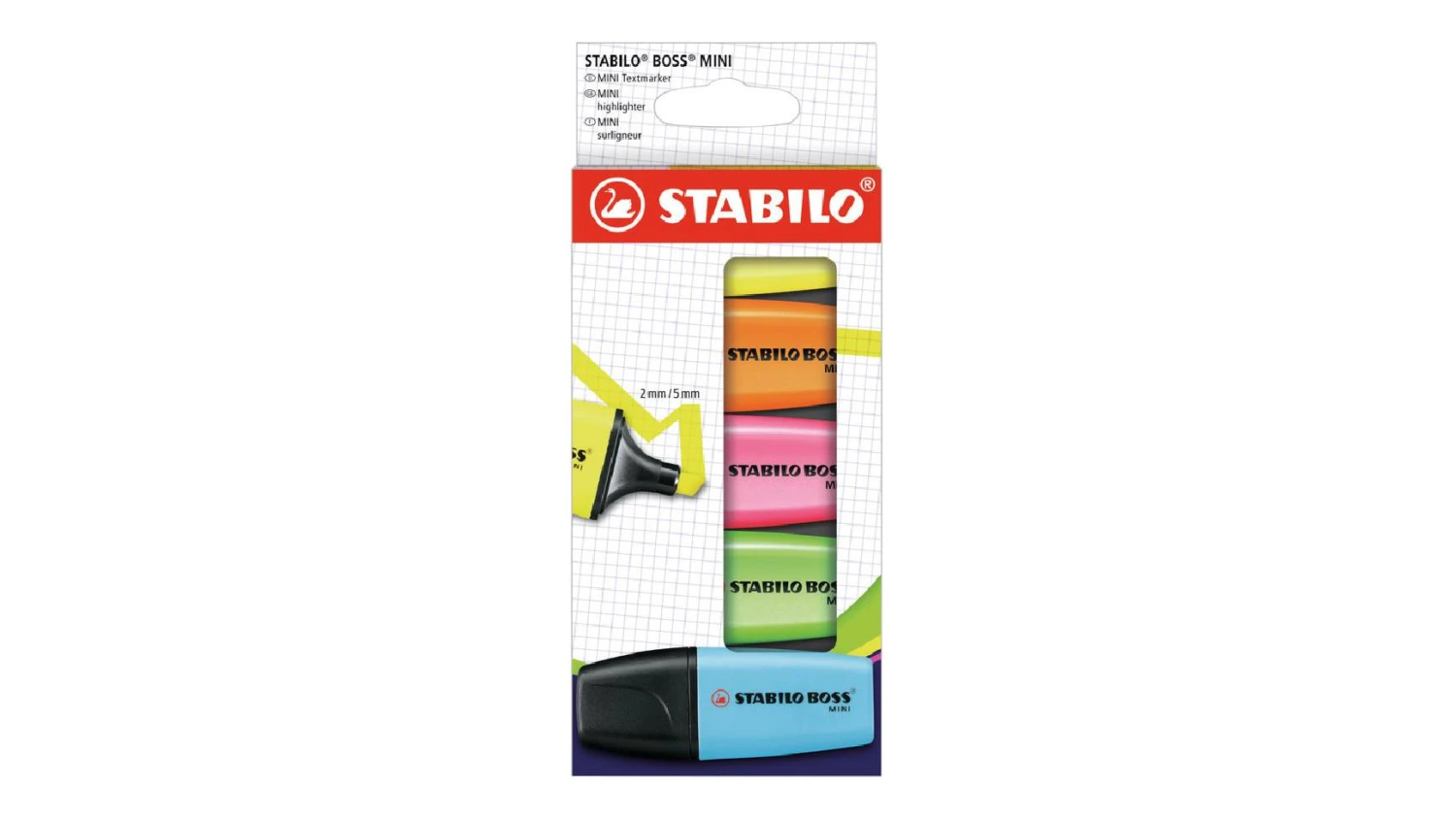 STABILO® BOSS® MINIpop Surligneur - 5 pcs.