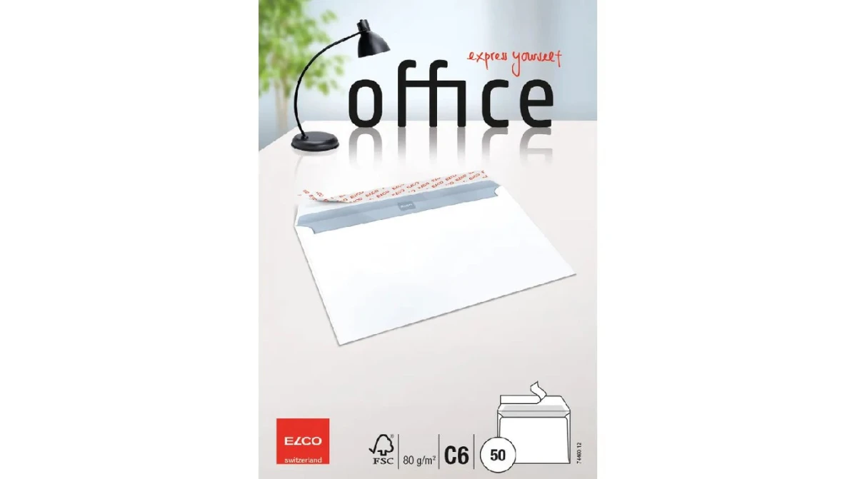 ELCO Enveloppe Office C6, sans fenêtre 80 g/m2, 50 pcs.