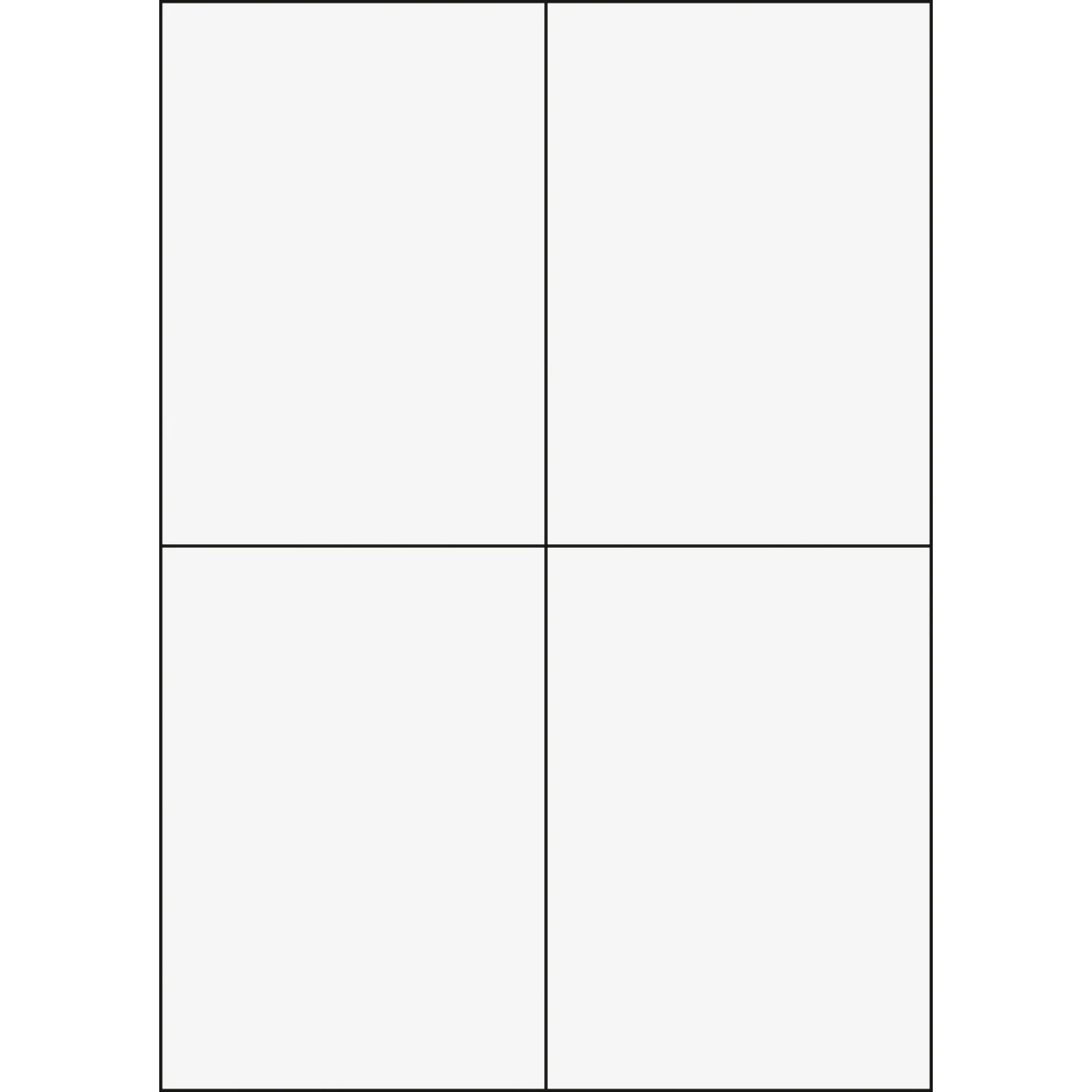 Etiquettes A4, 105 x 148.5 mm, 100 feuilles
