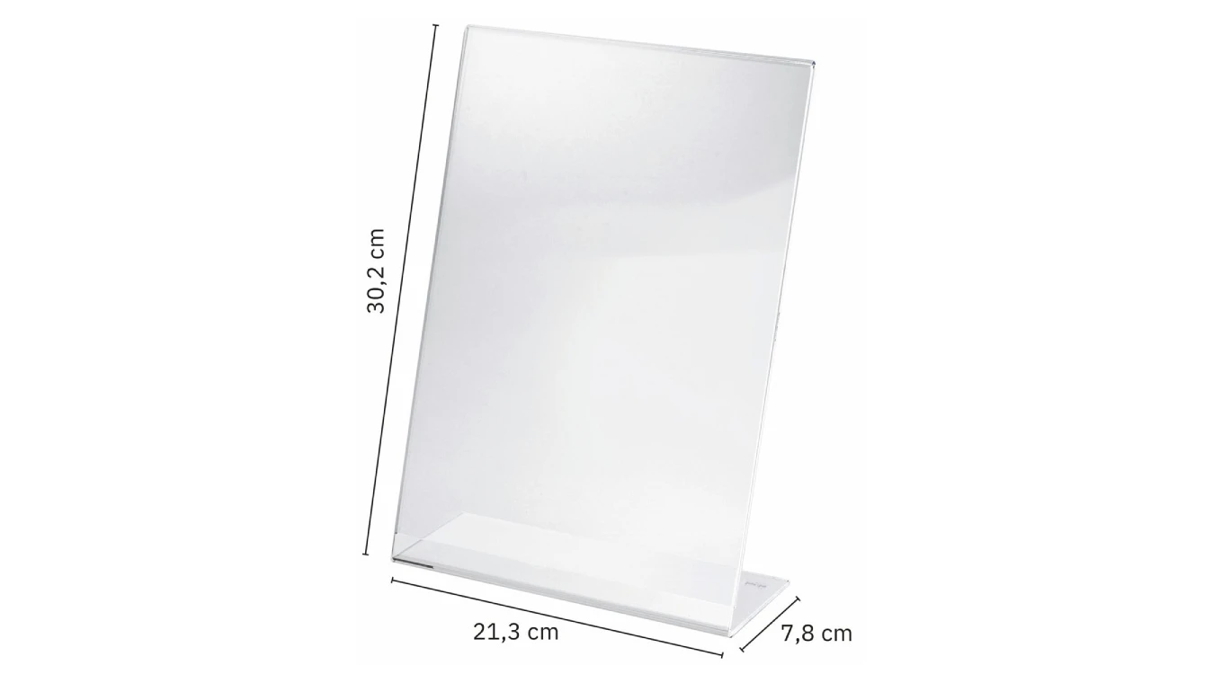 SIGEL Présentoir de table - présentation recto - A4
