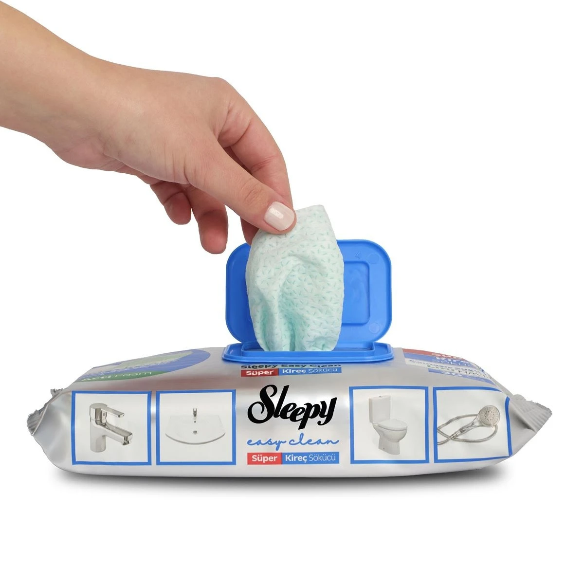 SLEEPY Lingettes anti-calcaire Easy Clean, 30 lingettes