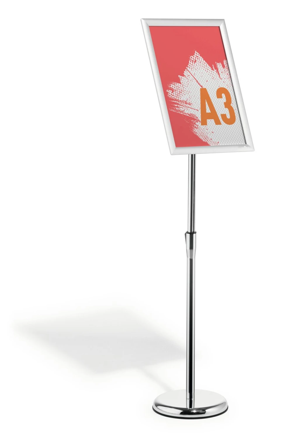 Durable Panneau d'information au sol avec cadre pliable en aluminium A3