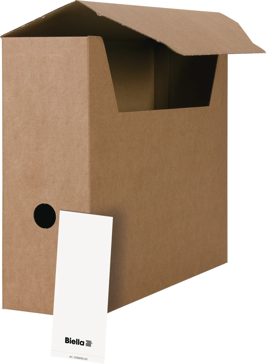BIELLA Boîtes d'archivage beige, pour A4, 50 pcs.