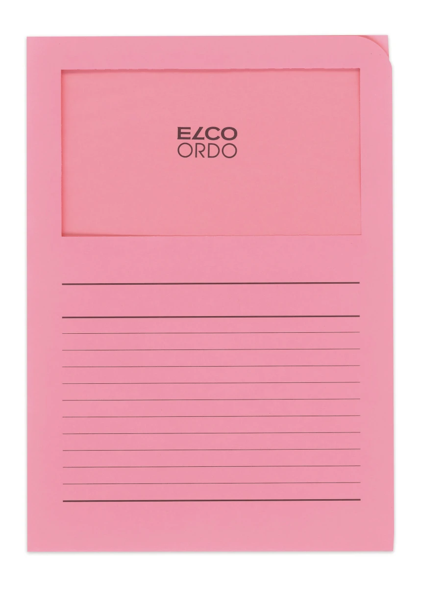 ELCO Ordo Classico avec lignes, rose, paquet de 100 pièces