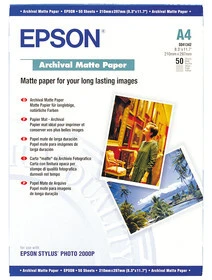 EPSON Archival Matte Paper A4, 189 g/m2 - 50 Blatt