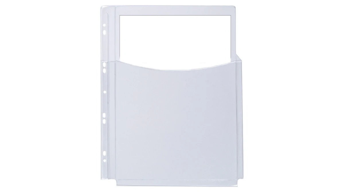 Q-CONNECT® Pochettes à soufflet A4 PVC demi-couverture