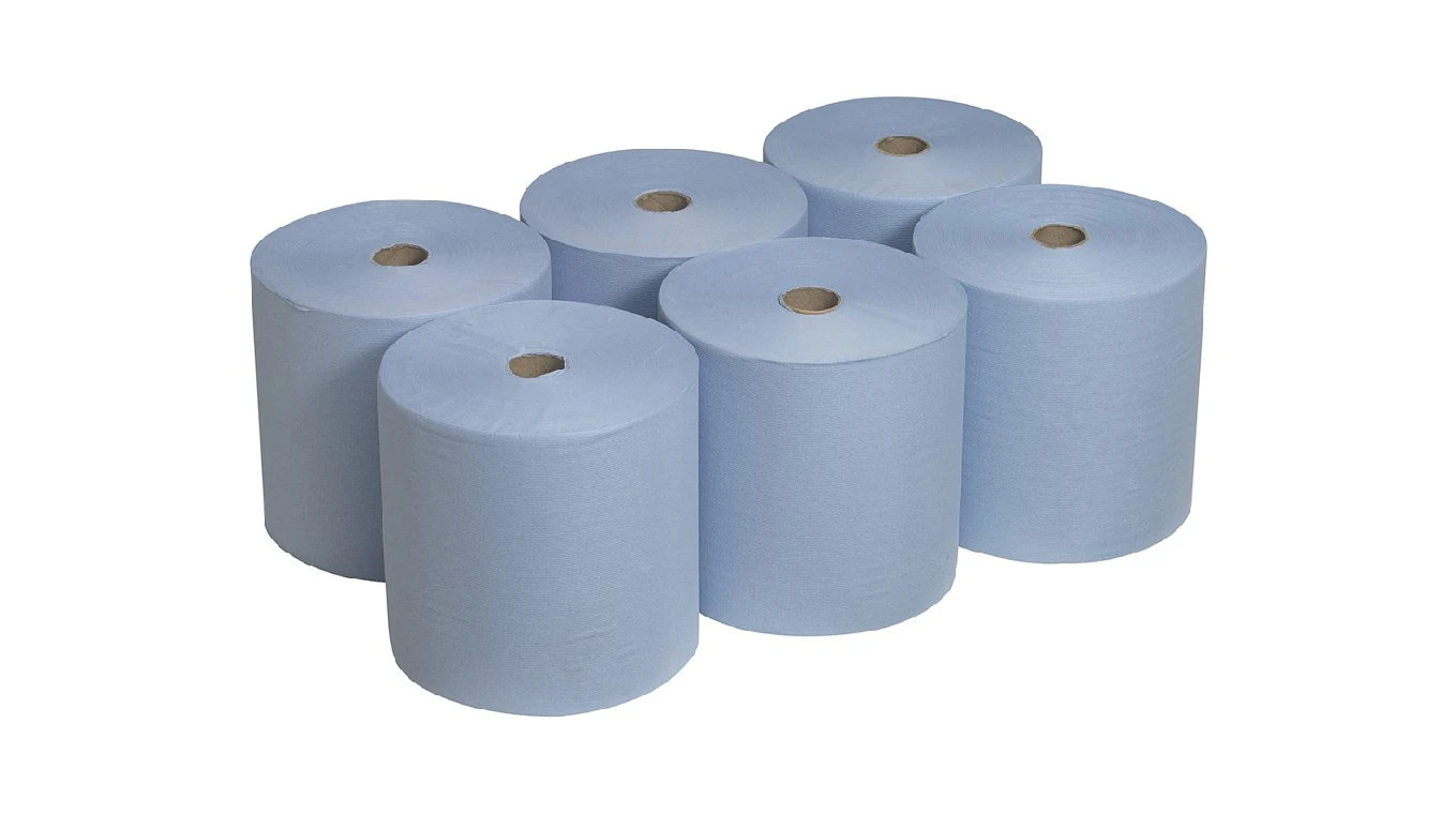 SCOTT Rouleaux d'essuie-mains en papier 1 couche, 6 rouleaux