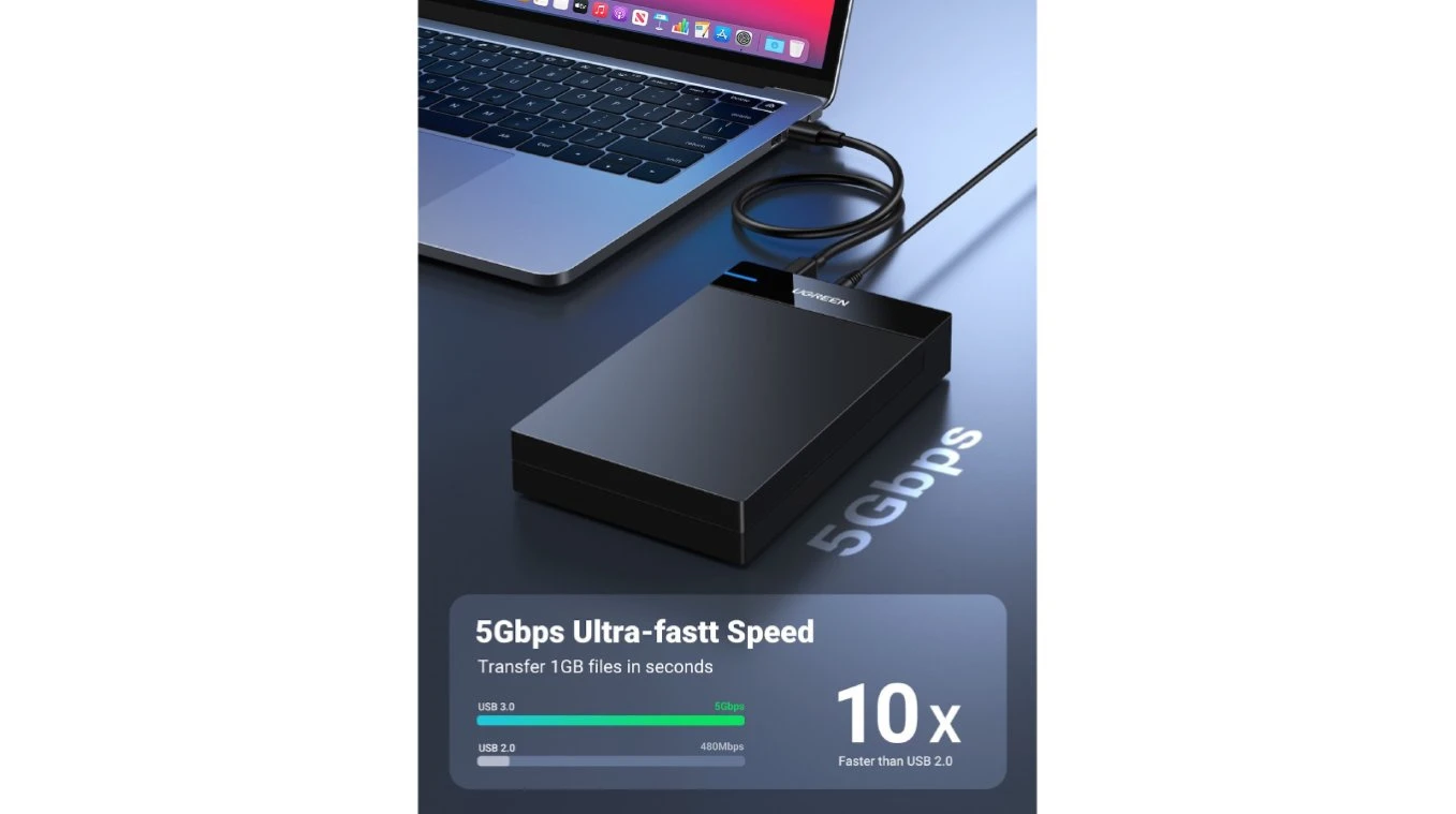 UGREEN USB 3.0. SATA HDD Festplattenlaufwerk