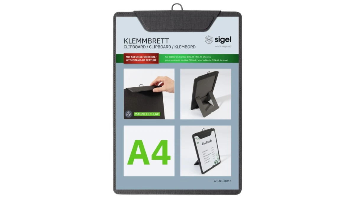 SIGEL Porte-menu - en plastique