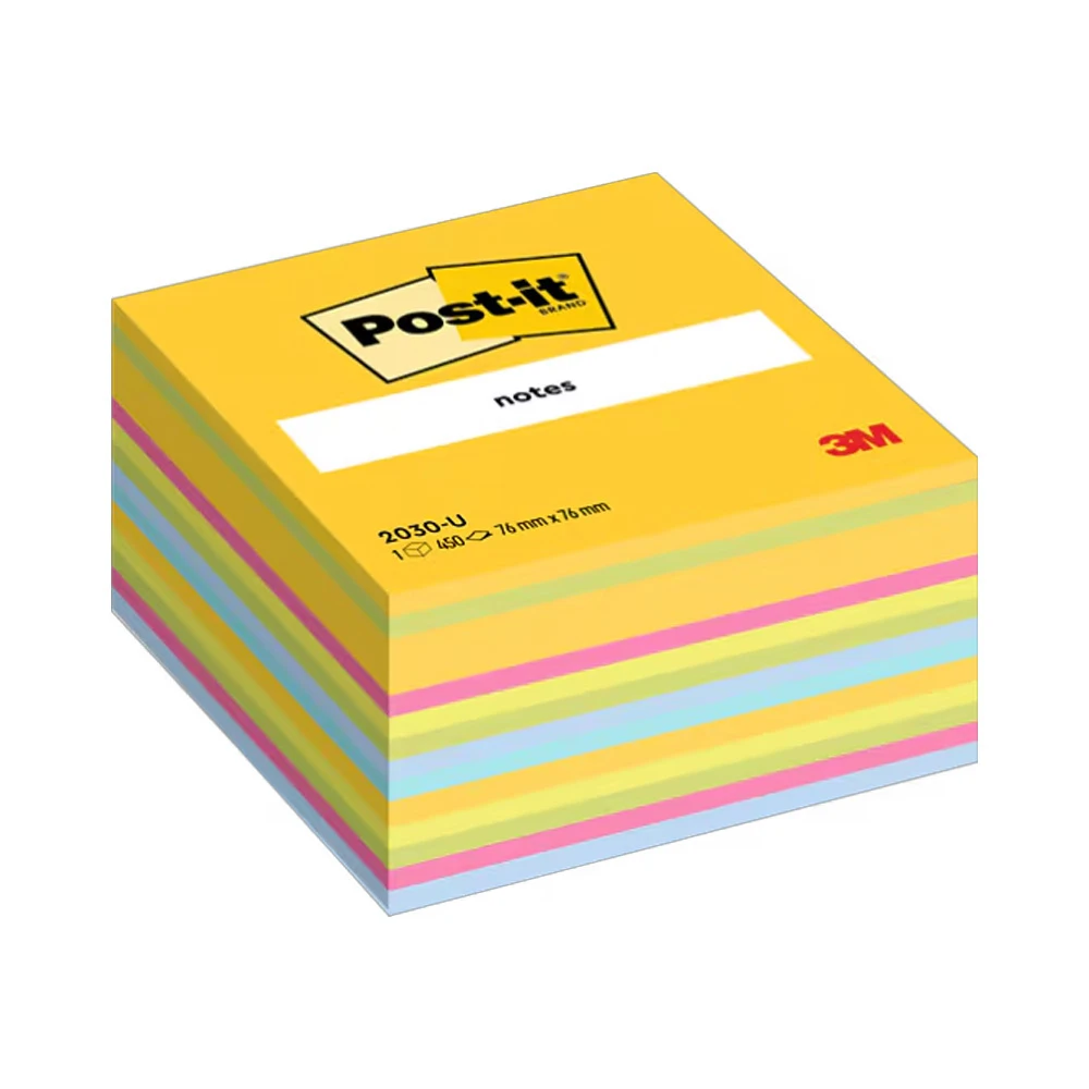 POST-IT Cube de notes adhésives Ultra-Couleurs 450 feuilles