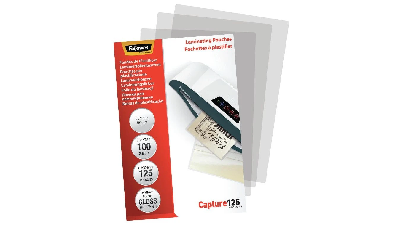 FELLOWES Capture 125 Laminierfolien 60x90mm, 125my