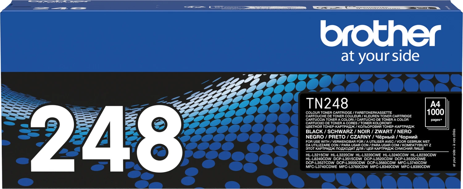 BROTHER TN248BK Black Toner Cartridge ISO Yield 1.000 pages TN248BK