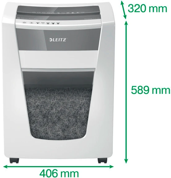 LEITZ Destructeur documents IQ Office Pro, P-6+, 30lt