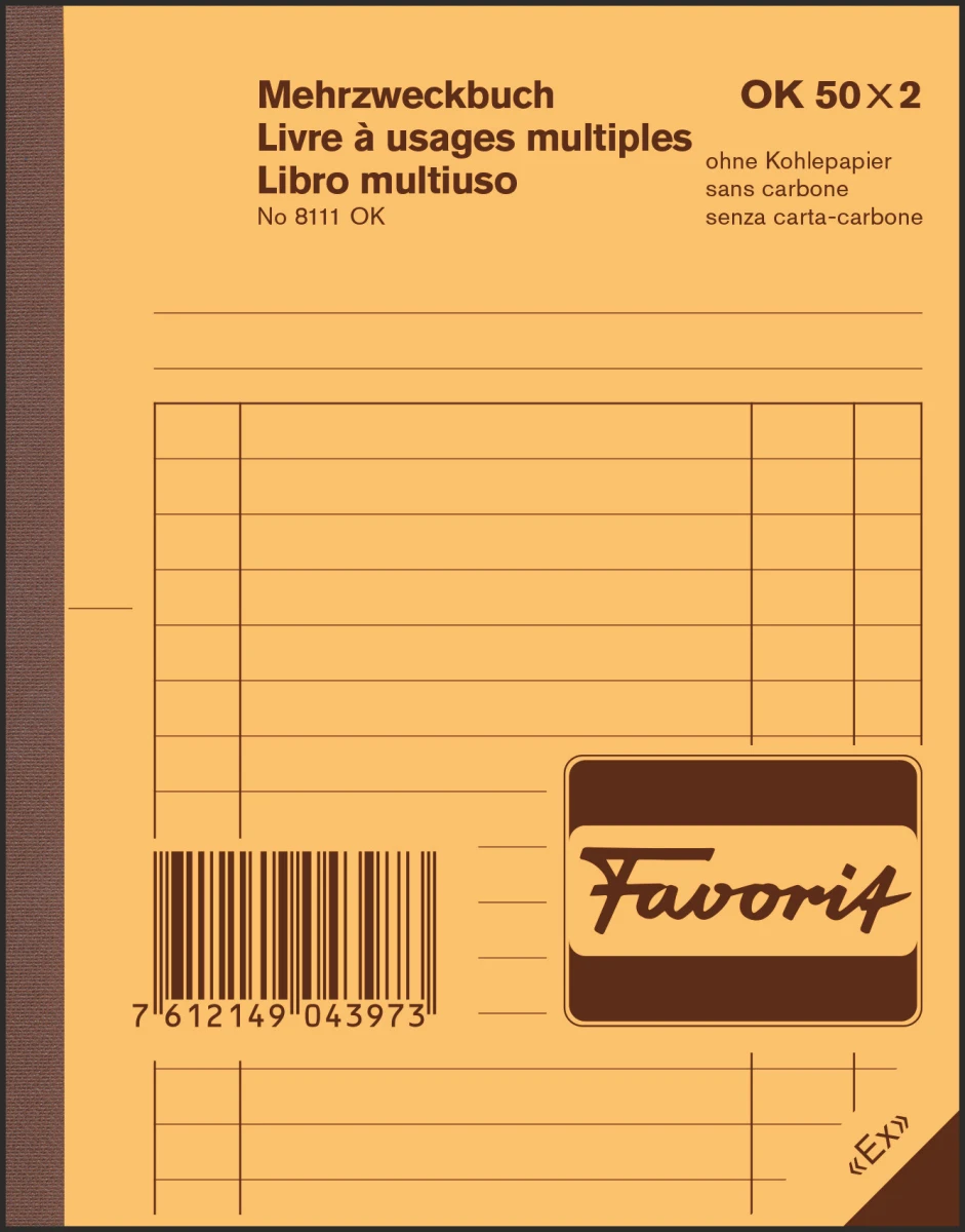 Blocs autocopiants à usages multiples Favorit A6 No 8111 OK